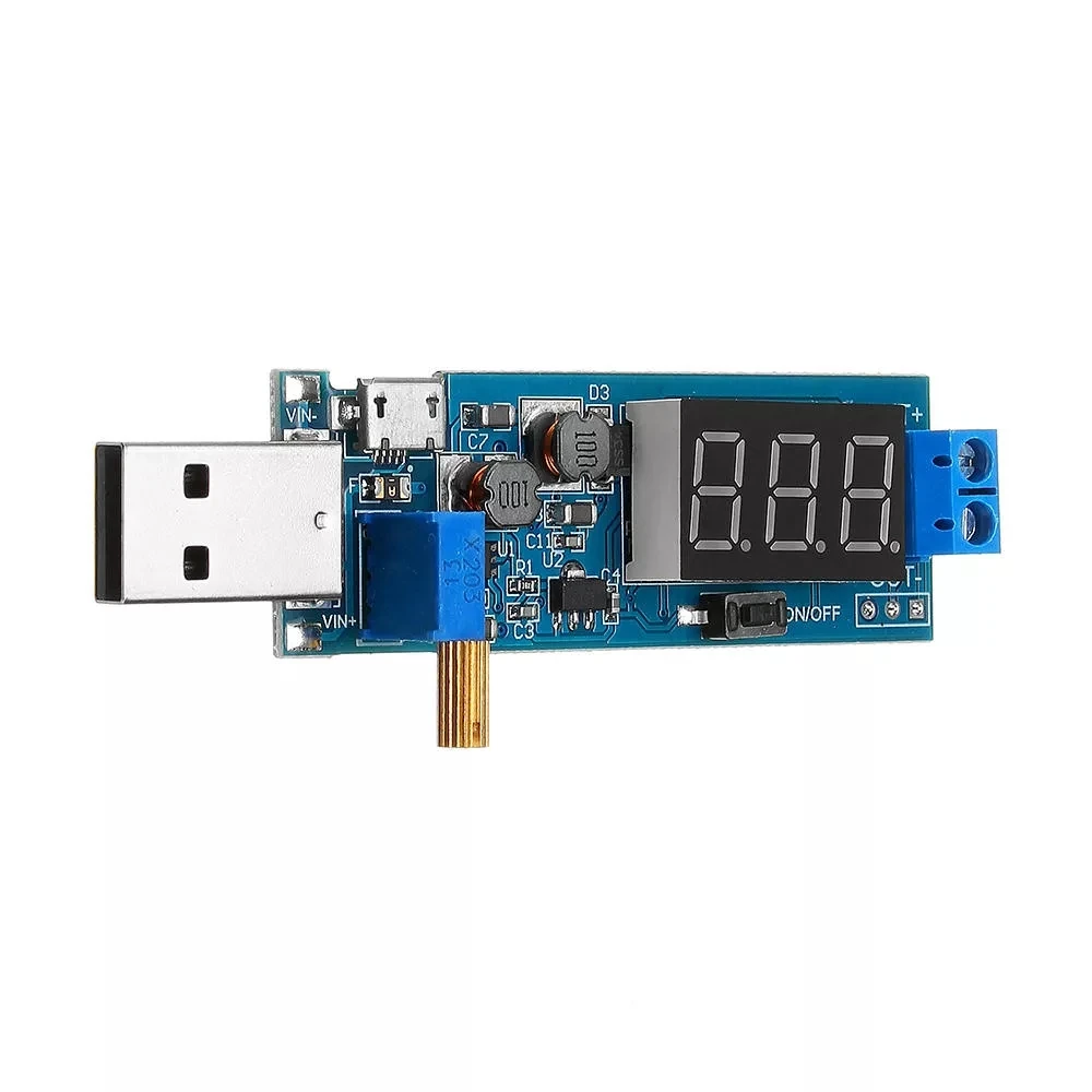 Постоянный ток 3,5-12 В в постоянный ток 1,2-24 В DC-DC USB повышающий/понижающий модуль питания Регулируемый повышающий понижающий преобразователь