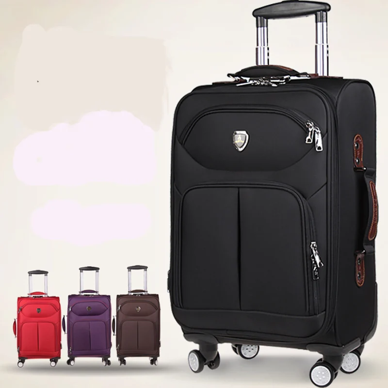 LongTeng 2016 New Fashion Oxford Cloth Rolling Luggage Spinner Wheels