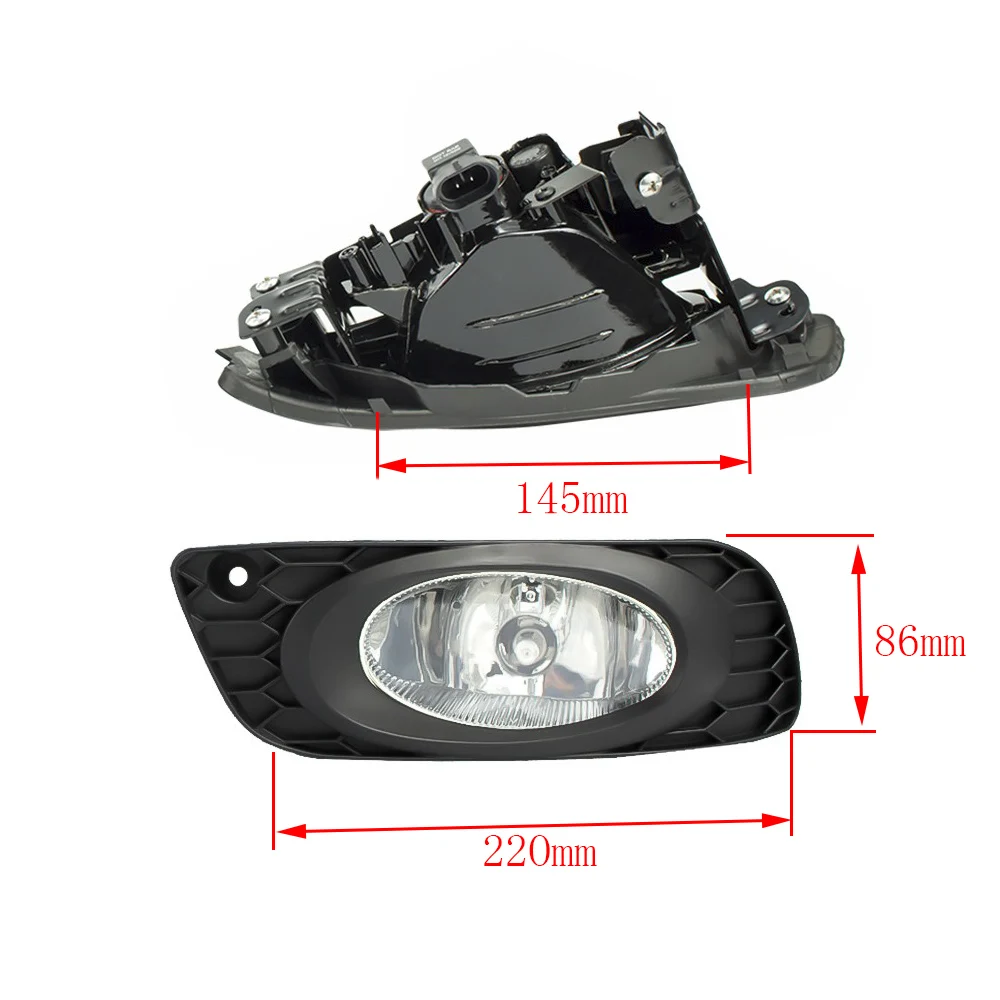 Противотуманные фары для Honda Civic 2012 4Dr Sedan (U. S. TYPE) прозрачные/желтые/дымовые
