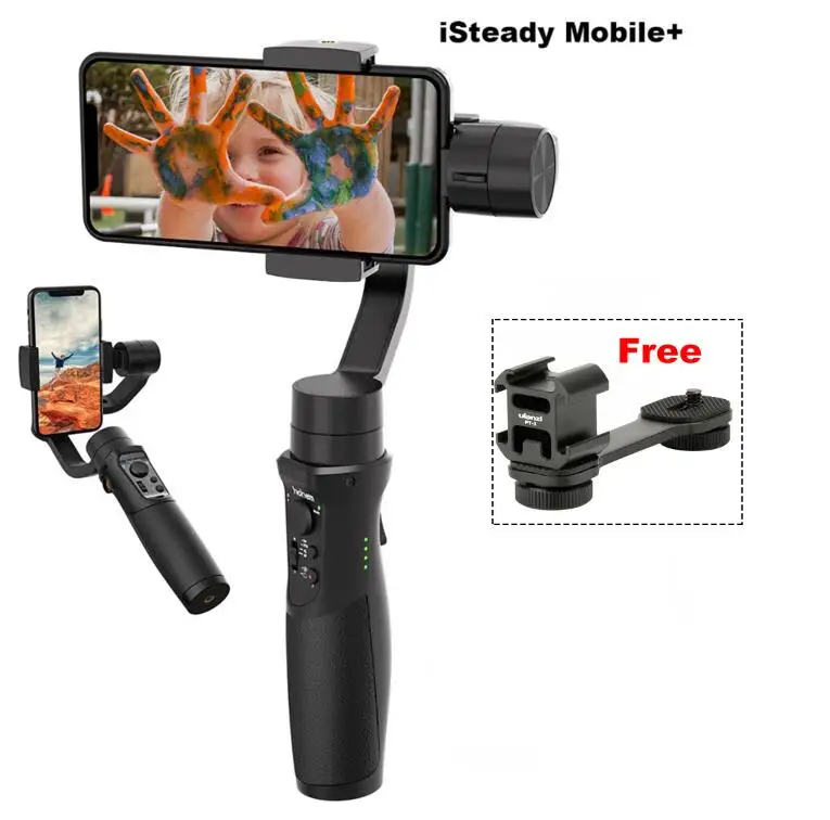 Hohem iSteady мобильный+ плюс 3-осевой ручной смартфон Gimbal стабилизатор для iPhone Andriod huawei samsung смартфонов Gopro - Цвет: With PT-3