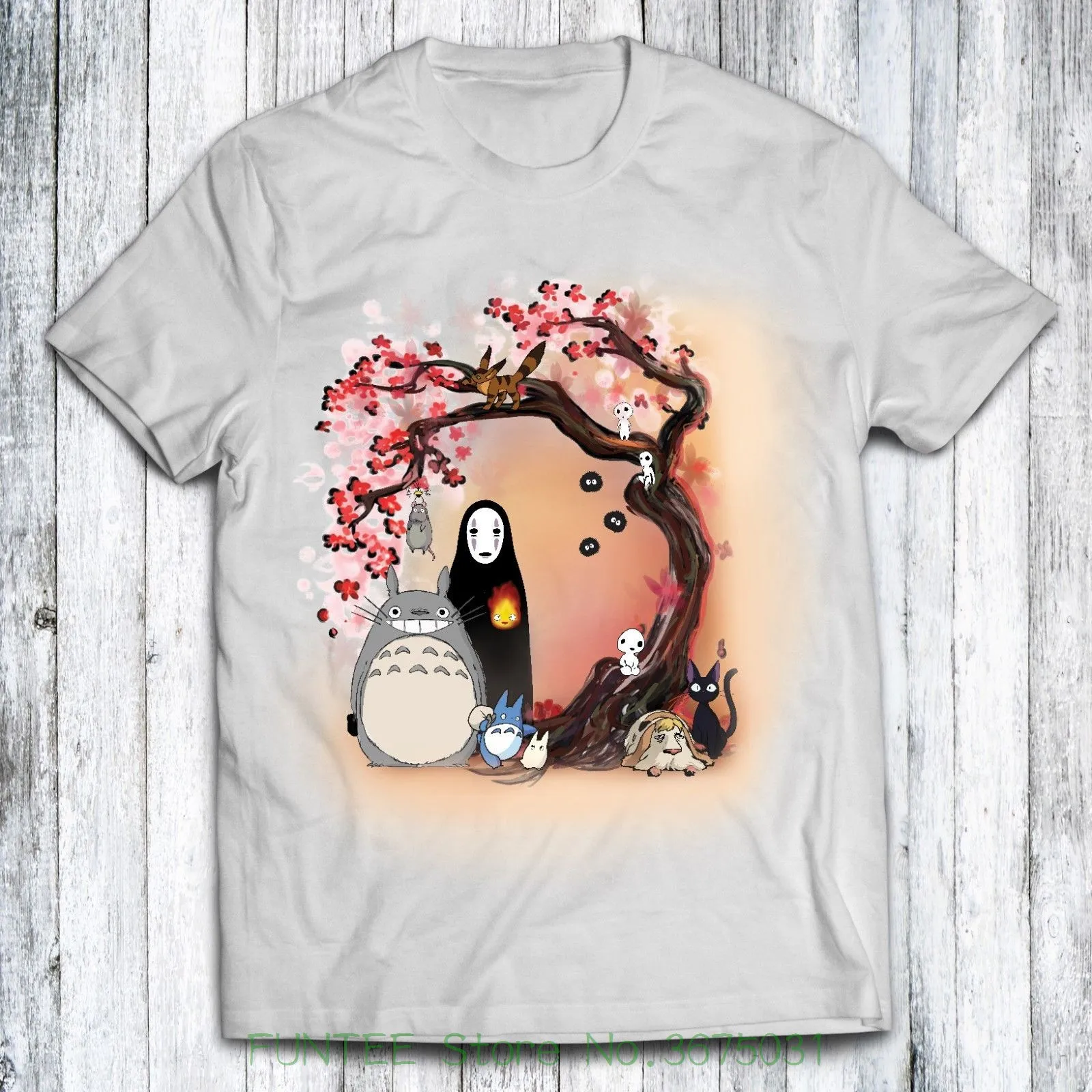 T shirt Fashiont Shirt Free Shipping Studio Ghibli