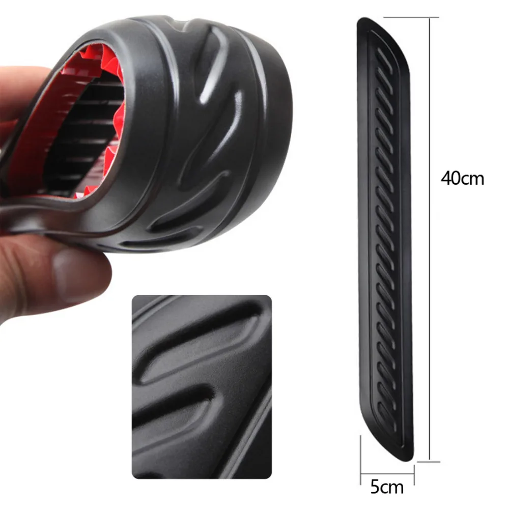 BU-Bauty Универсальный 2 шт Пластиковый черный резиновый бампер угловая защита для автомобиля Авто украшения полосы аксессуары