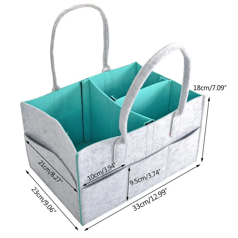Newborn Registry Must Haves Baby Shower Gift Basket Nursery Storage Bin and Car Organizer Bundle with Changing Pad and Pouch Diaper Tote Bag Baby Diaper Caddy Organizer by Massell Goods 