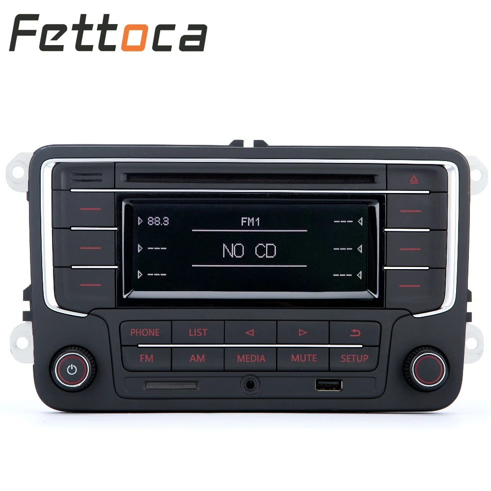Radio de coche RCN210 con Bluetooth, USB, AUX, CD, SD, MP3, para VW, JETTA, PASSAT, Caddy, POLO, RCD330, 187 A B|Radios - AliExpress