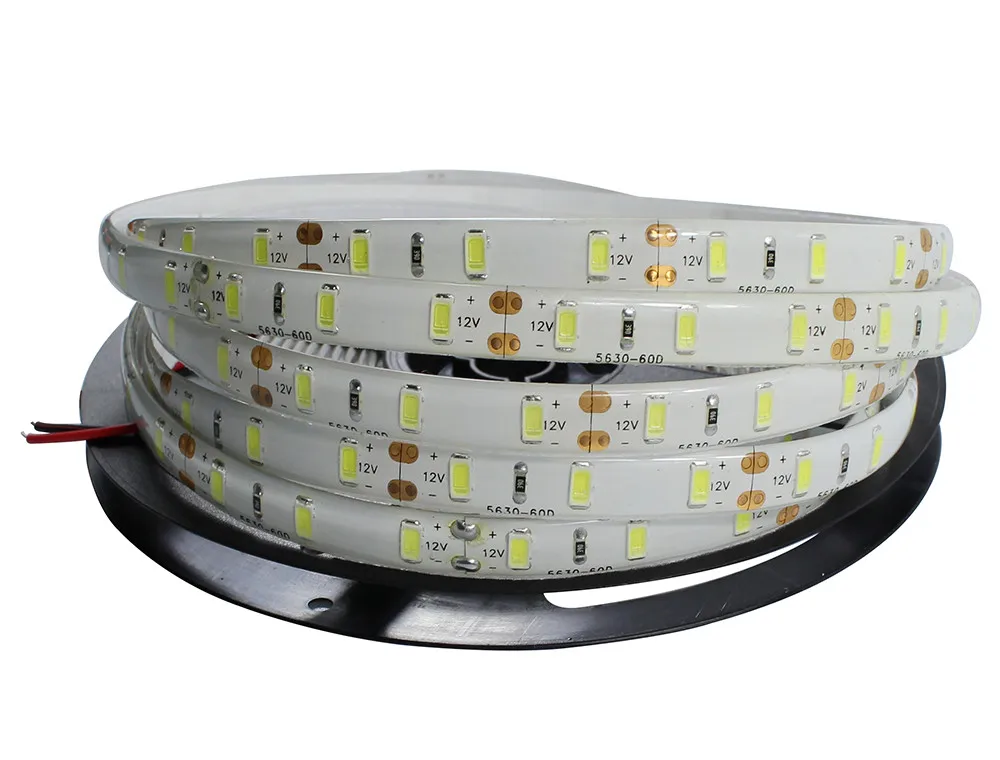 5 м 5630SMD 300 светодиодная полоса освещения Гибкая 5730 Светодиодная лента 12 В