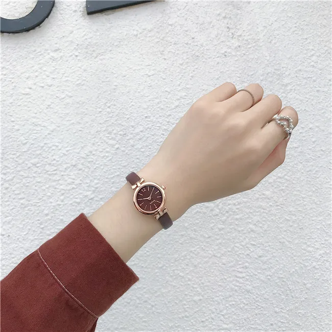 Elegant Ladies Dress Wristwatches Small Women Fashion Watches Luxury Casual Bow-Knot Case Female Quartz Leather Clock