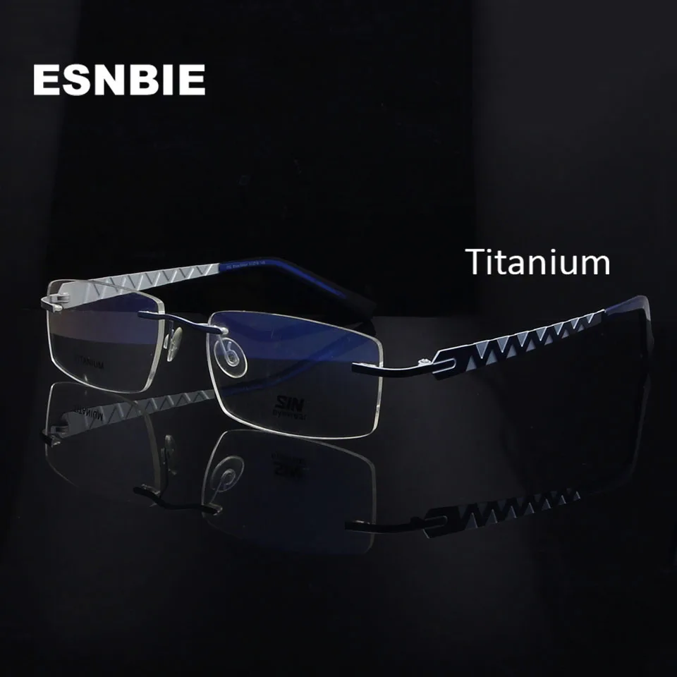 square frameless glasses