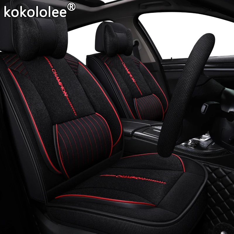 Тканевый чехол для сиденья автомобиля kokololee kia rio 3/4 alfa romeo 159 chrysler 300c geely atlas volvo v50 seat