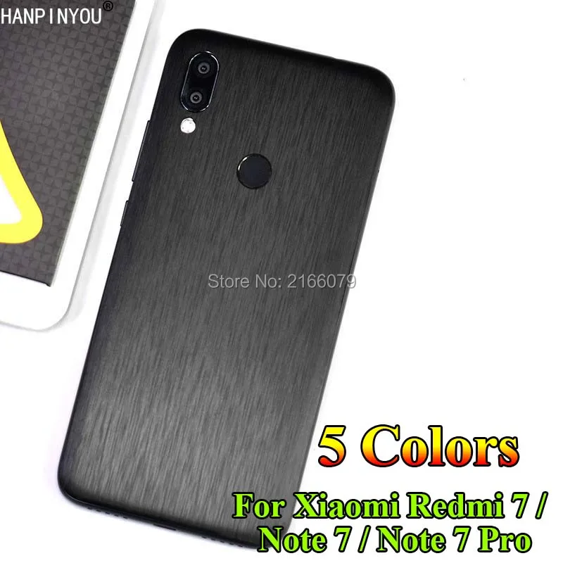 

For Xiaomi Redmi 7 Note 7 7 Pro Y3 Full Cover Back Brushed Metal Decal Skin Protective Film Wire Drawing Sticker