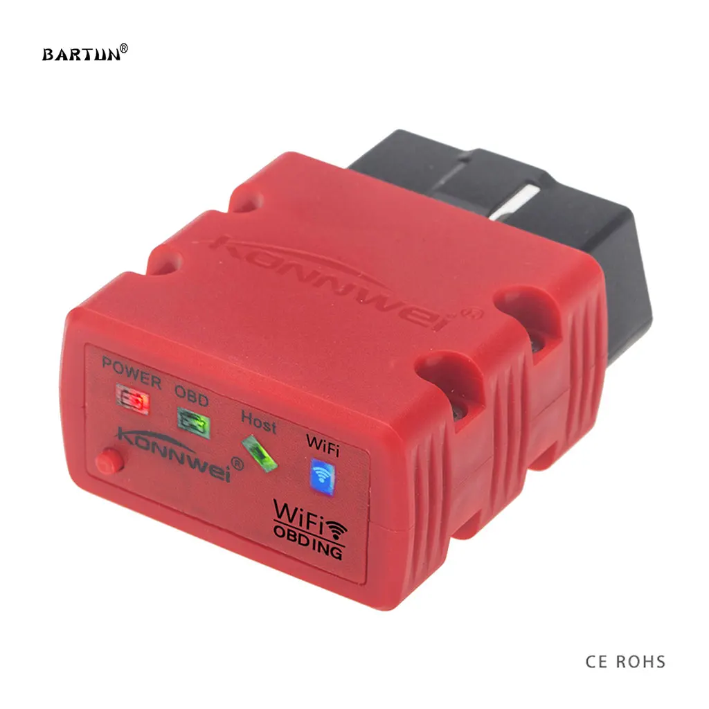 Мини Vag Com автомобильный диагностический инструмент красный Wifi OBD2 сканер адаптер