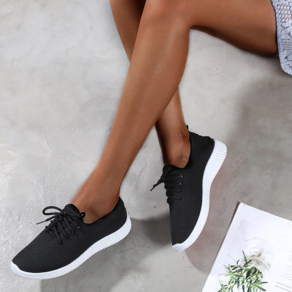 Female Canvas Light Bottom Mesh Shoes Women Outdoor Running Sneakers Ladies Sports Shoes
