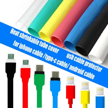 

5PCS Cable protector Heat Shrink Tube Sleeve usb cable winder Cover wire organizer for iPad iPhone 6 7 8 X XR for Android Cable