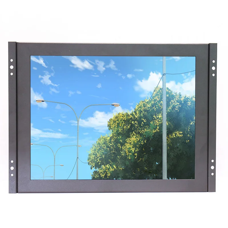 ZHIXIANDA KF12 12 inch open frame industrial metal shell lcd monitor 1024 768 standard resolution