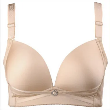  n/a Big Breast Women Big Size Hot Wire Free Thin Soft Wire Less  Bralette Unpadded Push Up Big Breast Underwear Bra Cup (Color : B, Size :  36 80CD) : ביגוד