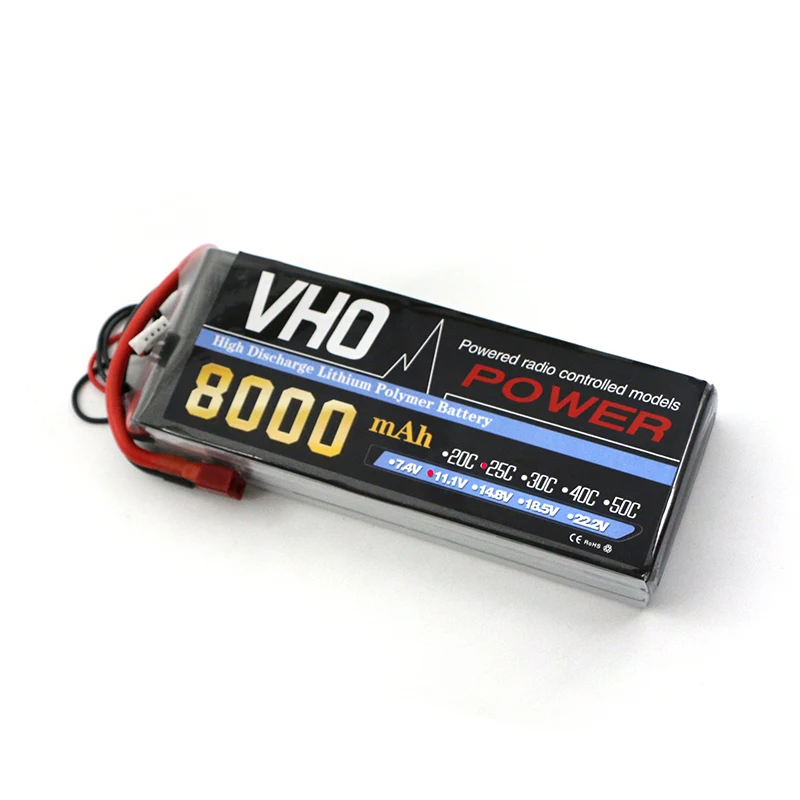 VHO 3 s 11 1 В 8000 мАч 25C XT60/T/XT90/EC5 LiPo Батарея Traxxas для Вертолет Самолет автомобилей Лодка