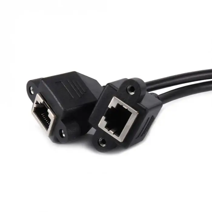 RJ45 Y Splitter адаптер Ethernet кабель от 1 до 2 портов папа-мама соединительные кабели YE-Hot