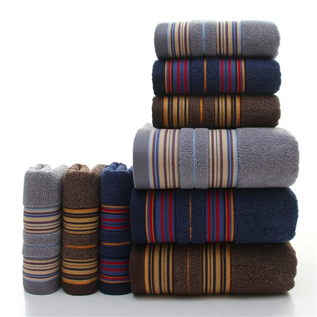 Buy 1pcs Brown Bath Towels for Adults Kids Cotton Soft