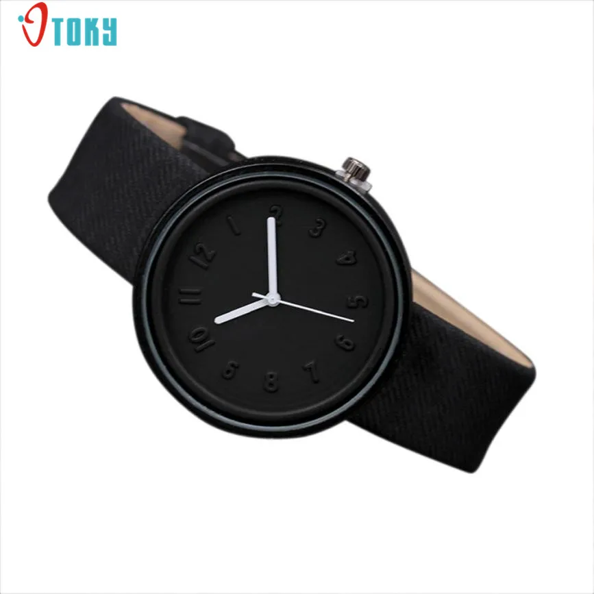 Simple Fashion font b Women b font font b Watches b font Casual Number Clock Quartz