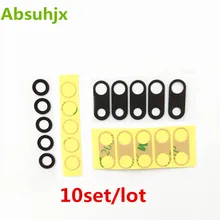 Absuhjx 10 шт. задняя камера стекло для iPhone 7 8 6 6S Plus X XS Max XR крышка задней камеры объектив с 3m наклейка клейкие части