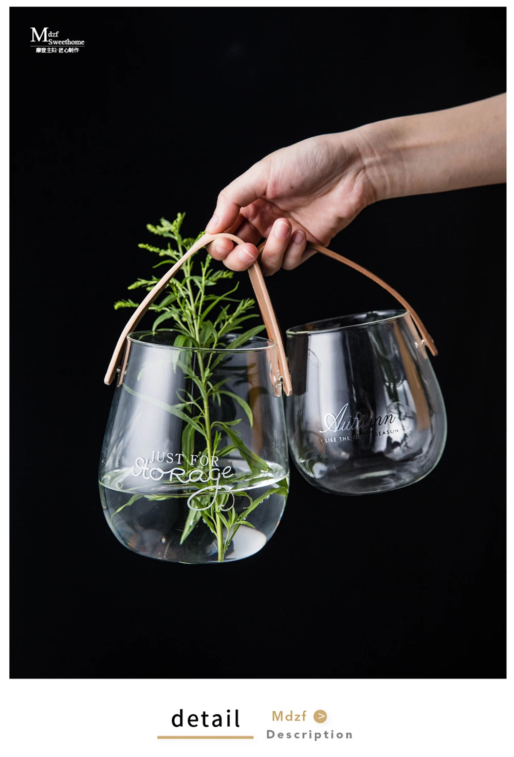MDZF стеклянная ваза, настенная подвесная растительная прозрачная террариумная стеклянная бутылка, гидропонная бутылка, растительный цветочный контейнер