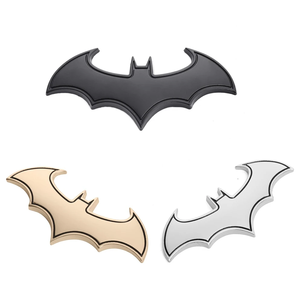 

3D Bat 3D Car Sticker Auto Logo Car styling Metal Batman Badge Emblem tail Decals Motorcycle Car Accessories Automobiles