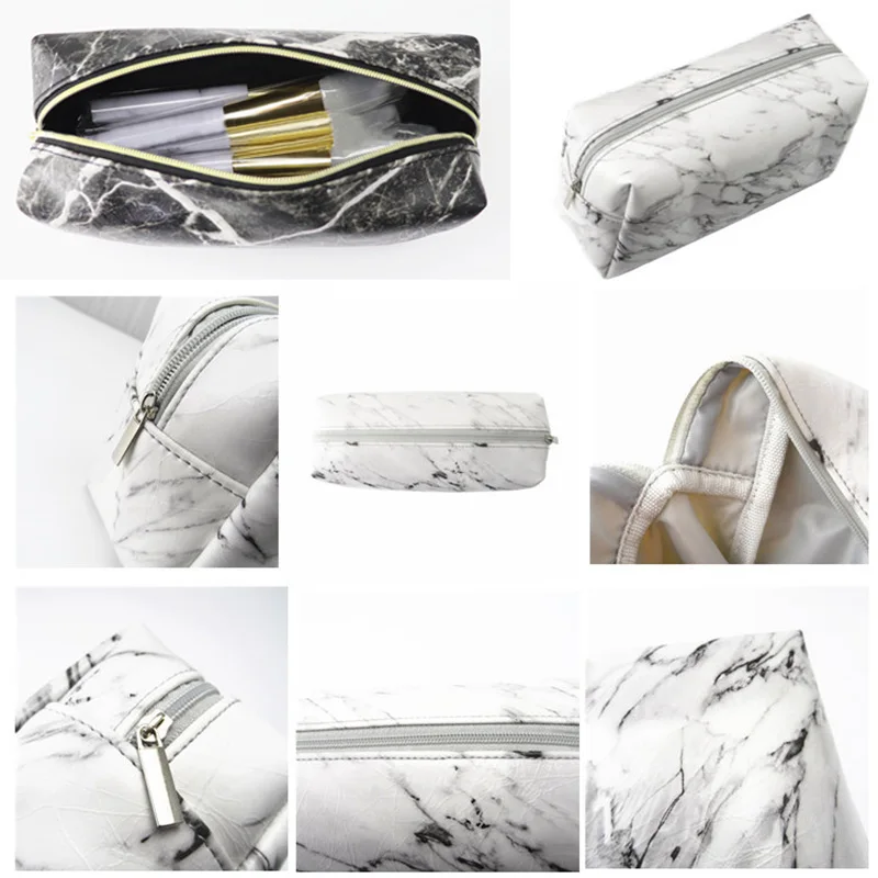 

Marble Pencil Case Creative Large Capacity Pencil Bag ForMakeup Bag Pen Box Office School Supplies Korean Stationery Girls Gift
