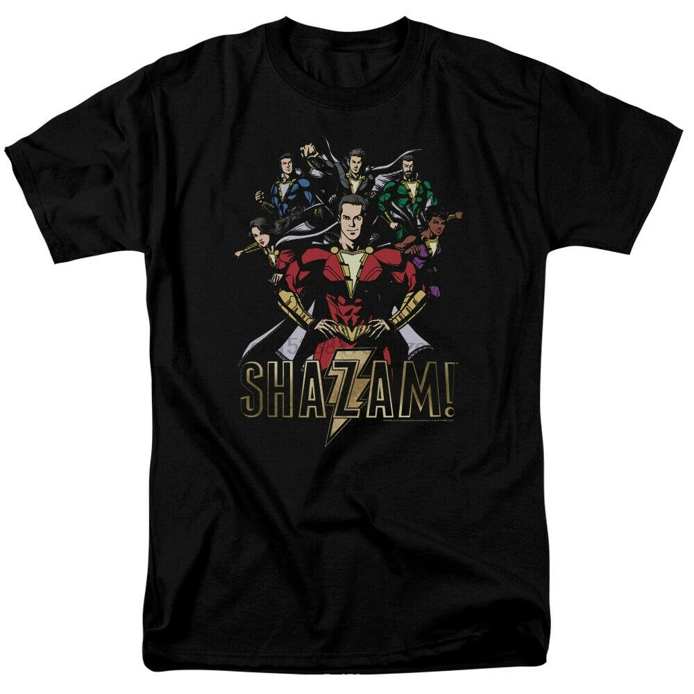 Новый Shazam! Киногруппа героев Лицензированная взрослая футболка все размеры