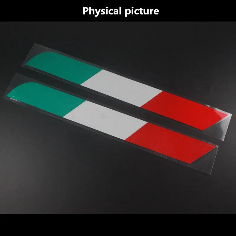 1pcs NEW Flag of Italy Car Side Fender Rear box Emblem Badge Stickers for Alfa Romeo Giulietta Giulia Spider GT Fiat Maserati