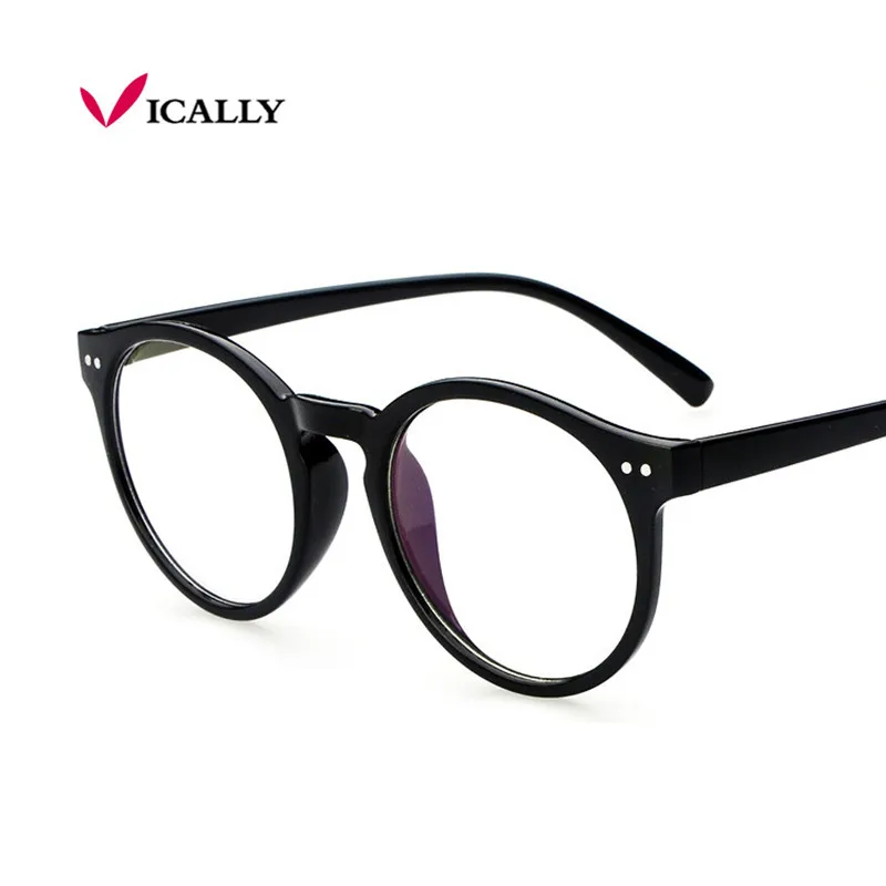 

Men Women Glasses Frame Retro Round Spectacle Transparent Glasses Frame Luxury Female Male Optical Eyewear