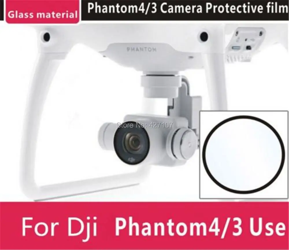 DJI Phantom 4 Phantom 3Camera Glass Protective Ultra Thin Film Lens Cover