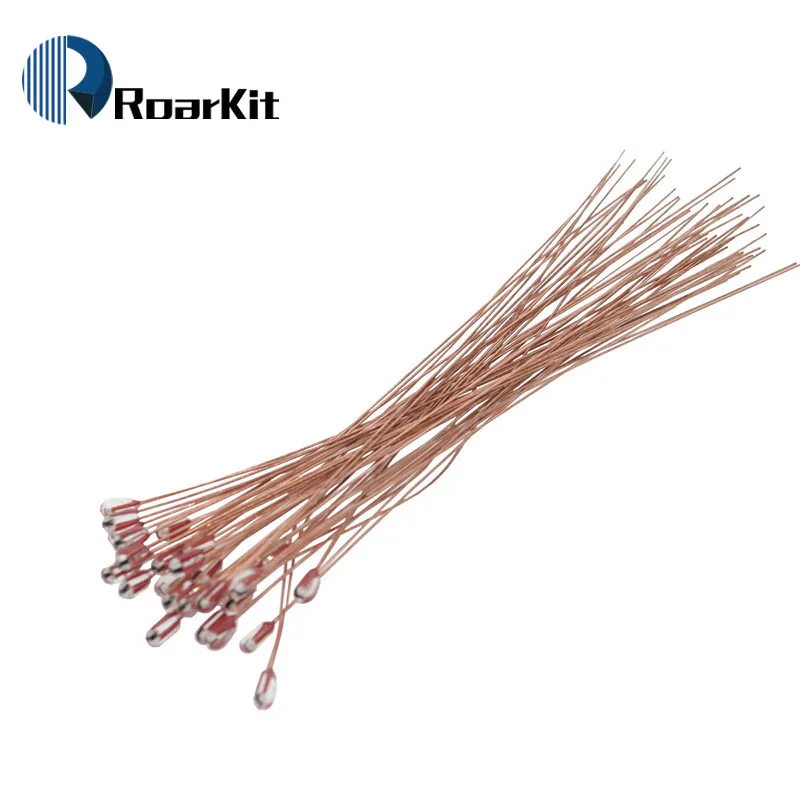 Thermal Resistor Temperature Sensor Probe 10Pcs/lot 100K ohm 1% NTC 3950 Thermistors for 3D Printer Reprap Mend For 3D Printer Hot bed MK2a MK2b