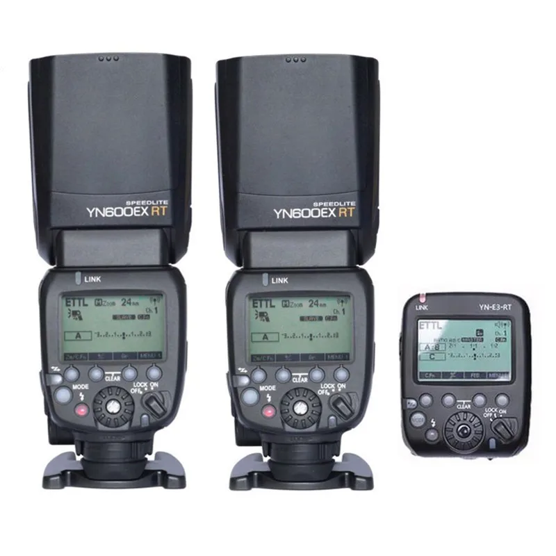 2pcs YONGNUO YN600EX-RT +YN-E3-RT Master Flash Speedlite for Canon RT Radio Trigger System ,ST-E3-RT,600EX-RT 2pcs YONGNUO YN600EX-RT +YN-E3-RT Master Flash Speedlite for Canon RT Radio Trigger System ,ST-E3-RT,600EX-RT