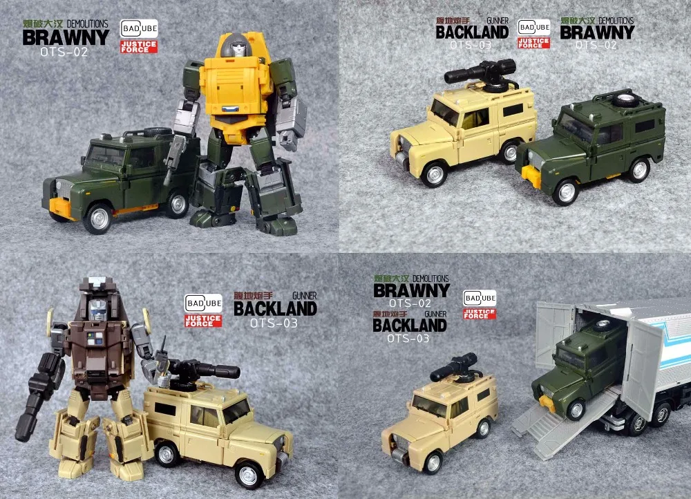 

[Show.Z Store] BadCube OTS-03 Backland BadCube OTS-02 Brawny Reissue Transformation Action Figure Bulk