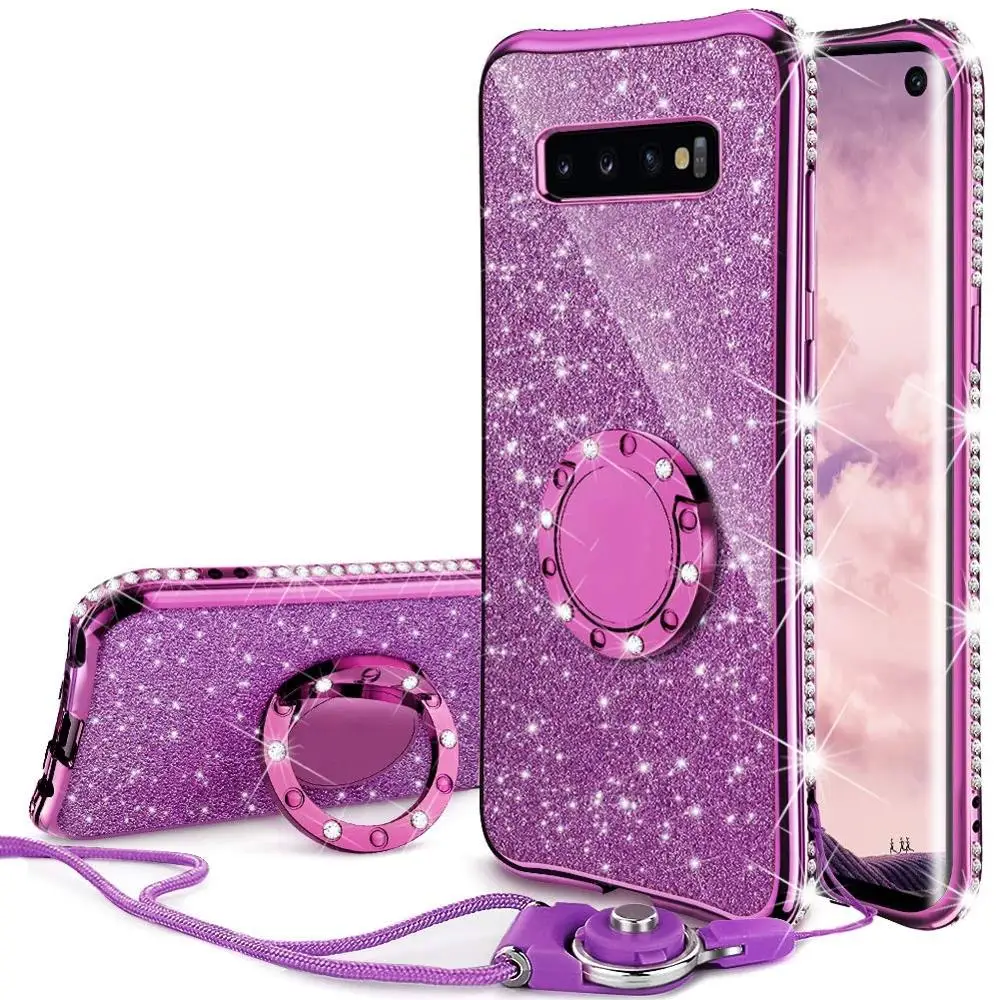 Алмазный чехол для Samsung Galaxy S10 Plus S10E S7 Edge S8 S9 Note 10 9, чехол для Samsung A6 A8 Plus A7, блестящий бампер