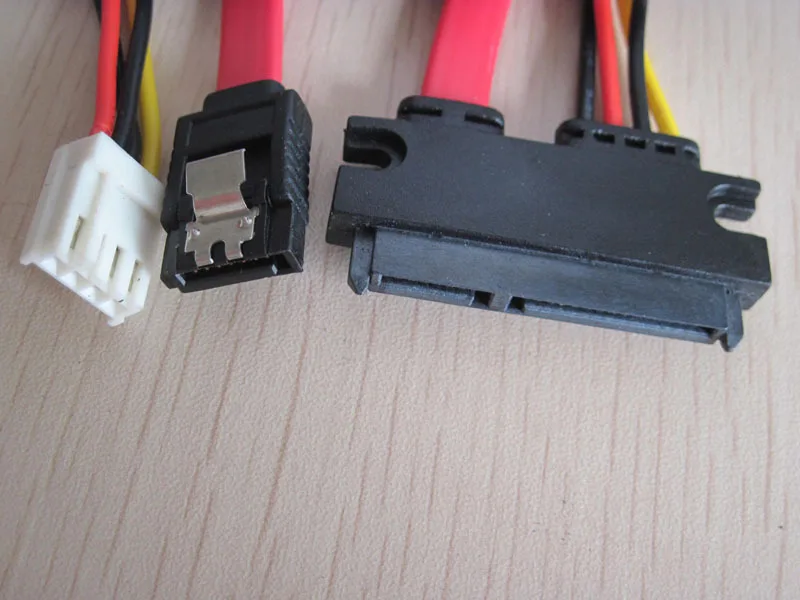 

1pcs New 2-in-1 7Pin SATA DATA + 4Pin FDD Floppy Power Combo 7+15 Pin SATA Conjoint Cable
