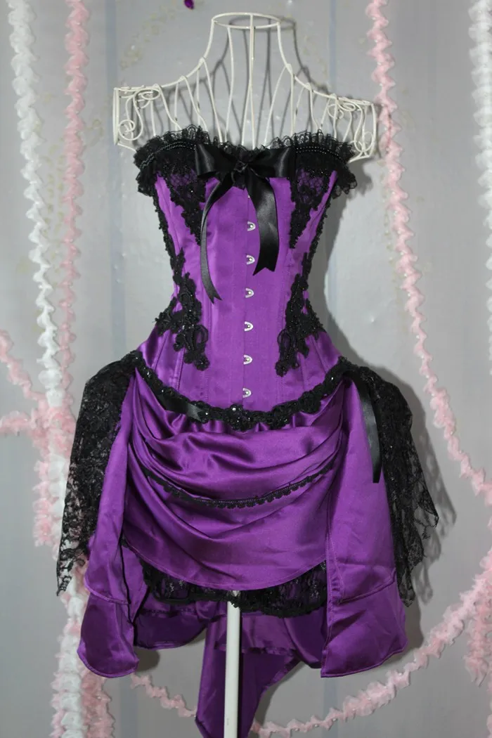 Short Purple Prom Dresses Purple Corset Dress For Graduation 2014 (2)