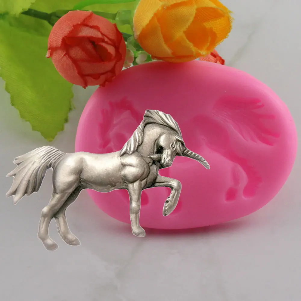 Horse Unicorn Silicone Mould Fondant Mold Cake Decorating Tools Chocolate Gumpaste Molds