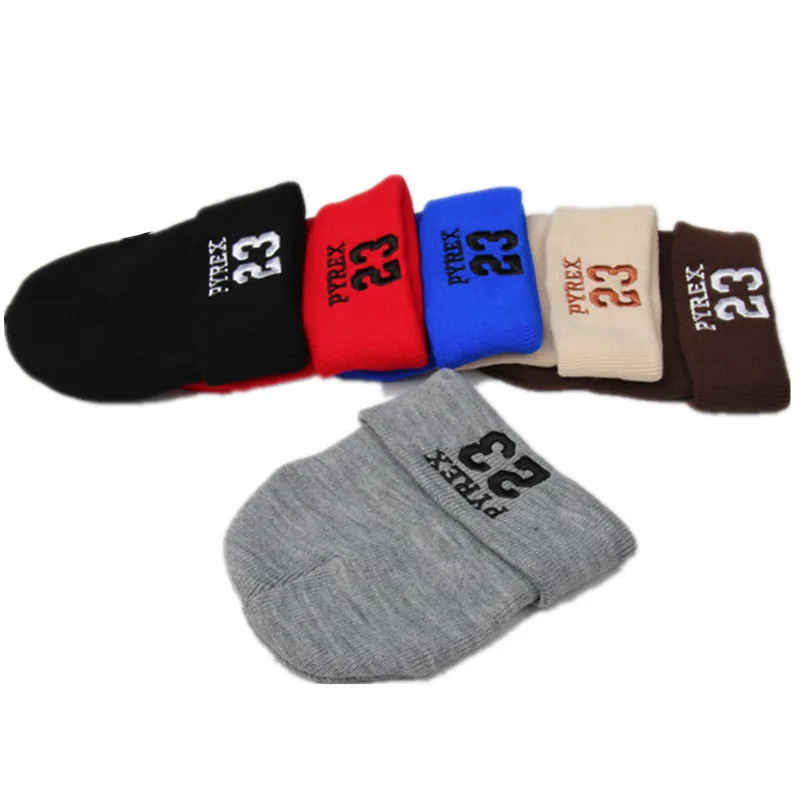 Spring Autumn Winter Baby Hat Children Cotton Beanies Cap Girls and Boys Casual Knitted Hats Fashion 23 Letter Kids Hats & Caps