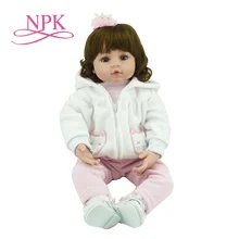 NPK 60 см Силиконовые bebe виниловые куклы для маленьких девочек очаровательные Чаки ручной работы детские игрушки принцессы Детские игрушки bonecas