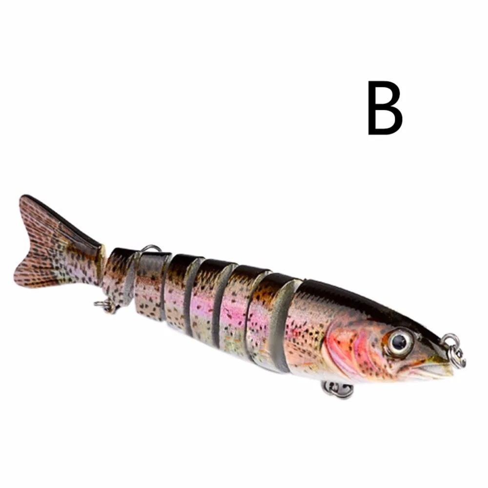 13 см Мульти соединенная 8 Segement Щука Рыболовная Приманка Crankbait Minnow Rip жесткая