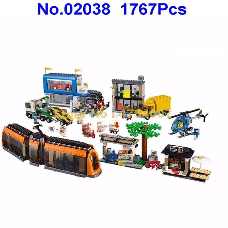 

1767pcs city series the city square building block 60097 Toy