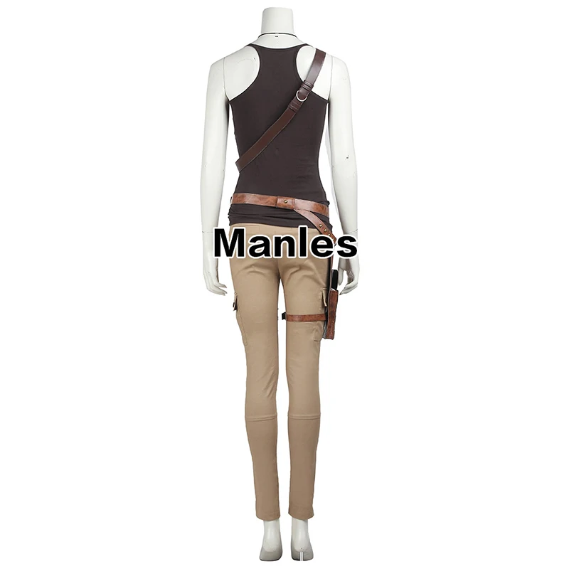 Custom Tomb Raider Lara Croft Costume for Women | Cosplay Disguise Outfit for Halloween Games image 3