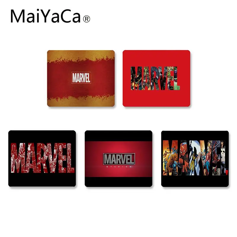 

MaiYaCa Marvel Comics logo small Gaming MousePads desk mat Non-Slip Laptop Computer PC gaming mouse mat mouse pad gamer desk mat
