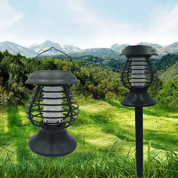 

Portable Solar Powered LED Mosquito Killer Outdoor Garden Yard Camping Lamp Insect Bug Pest Killing Zapper Light