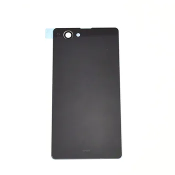 

For Sony Xperia Z1 Compact z1 Mini back cover back glass housing replacement , Black Free shipping !!!