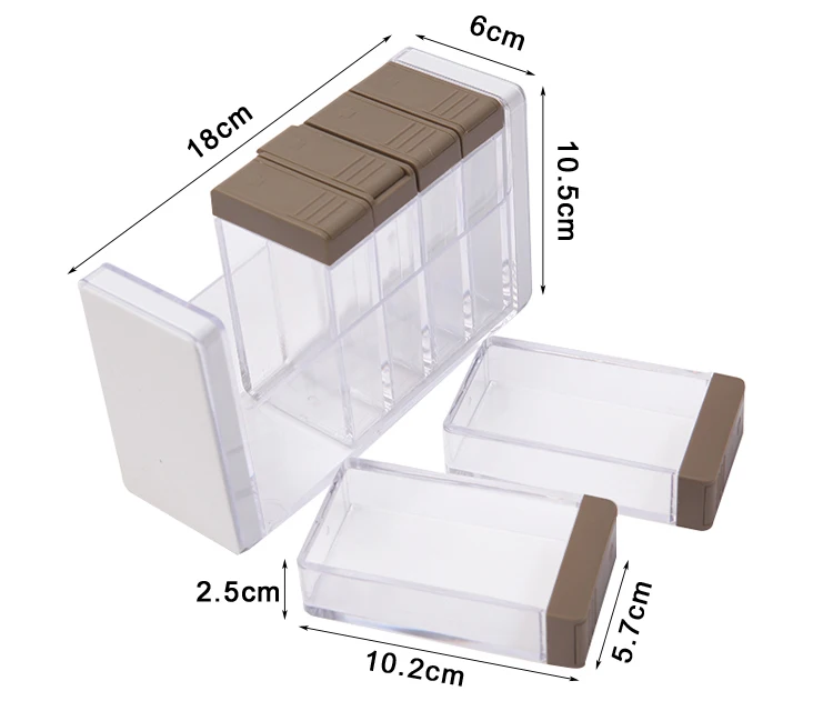6 шт./компл. Кухня перец шейкеры травы трав и специй соль сахар приправы пластиковые органайзер для барбекю на открытом воздухе Кухня гаджеты аксессуары