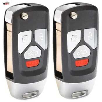 

KEYECU 2 Pcs/lot New Upgraded Replacement Flip Remote Car Key Fob 315MHz ID48 Chip for Audi TT A4 A6 A8 1997-2005 MYT8Z0837231