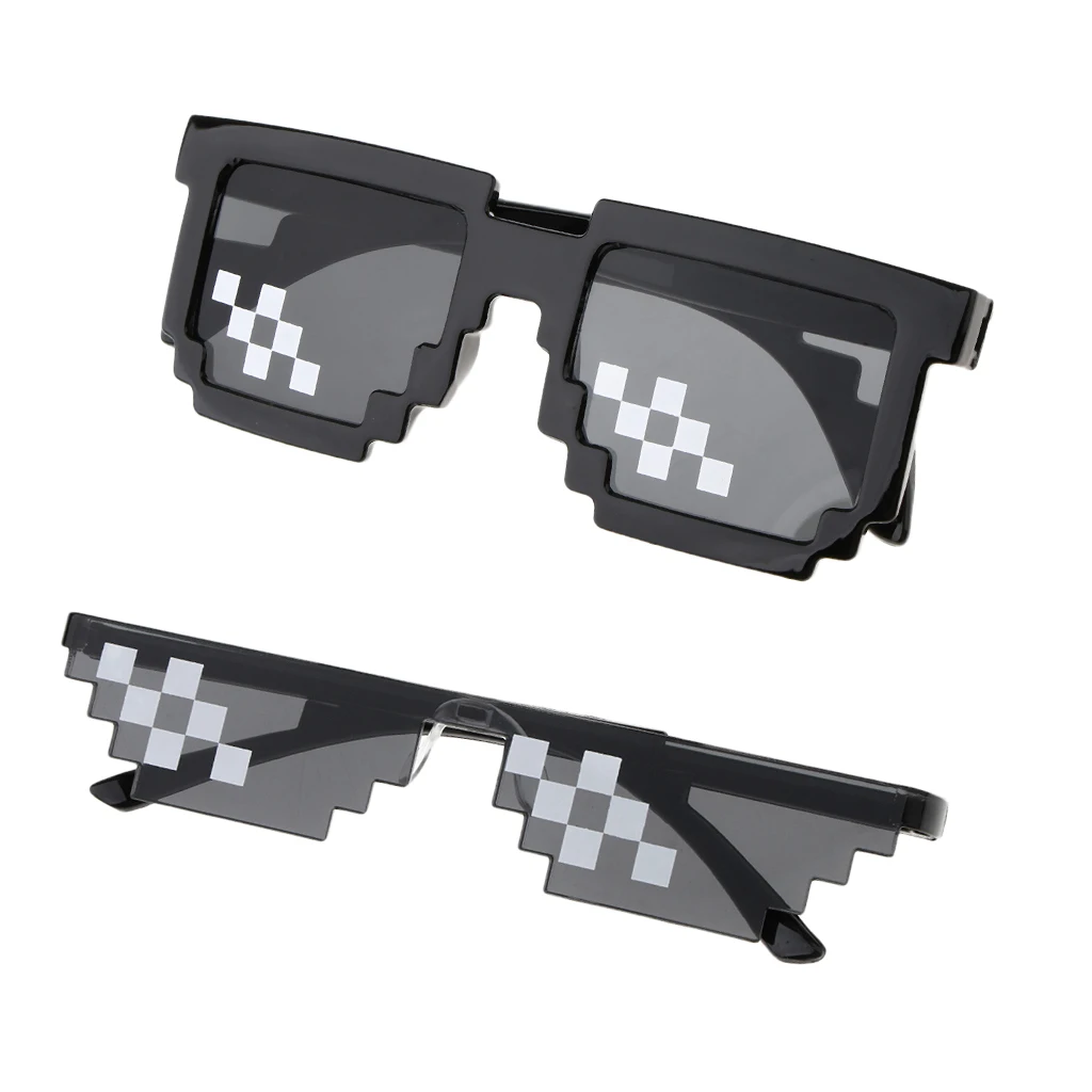 Sunglasses Men Women Glasses Men Women Funny Shades 8 Bits Pixel Mosaic Glasses Party Mosaic Vintage Eyewear