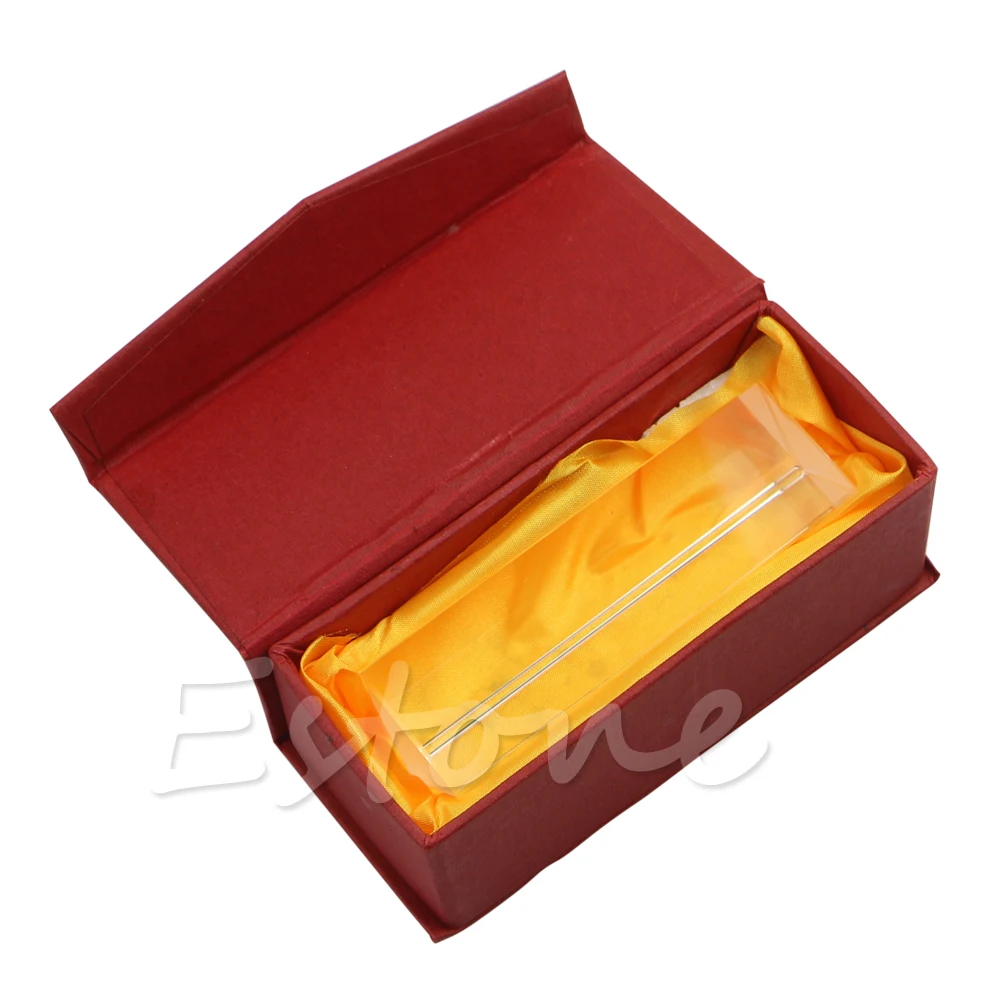 

10cm 4" Optical Glass Triple Triangular Prism Physics Teaching Light Spectrum