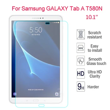 

2pcs 9H Tempered Glass For Samsung GALAXY Tab A T580 SM-T580 T580N Explosion Proof 10.1'' Screen Protector Film 0.3mm Hard Cover